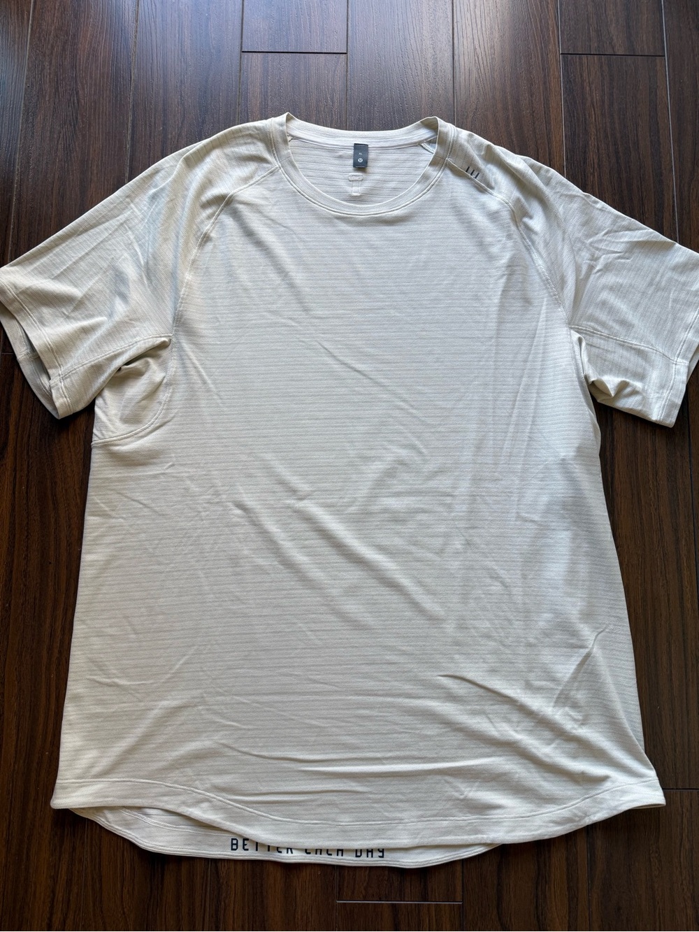 Men's License to Train Short-Sleeve Shirt — Light Cream